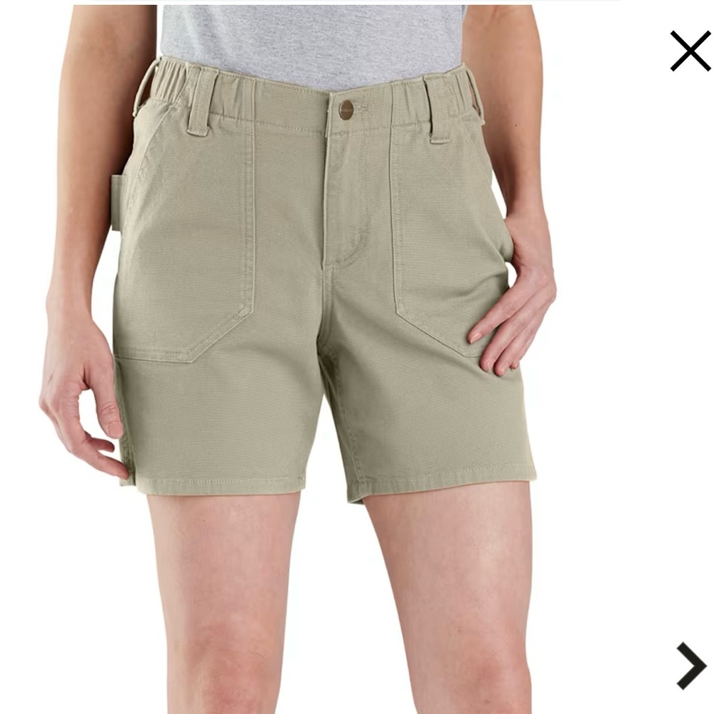 Women’s Carhartt Rugged Flex Relaxed-Fit Canvas Work Shorts Size 16